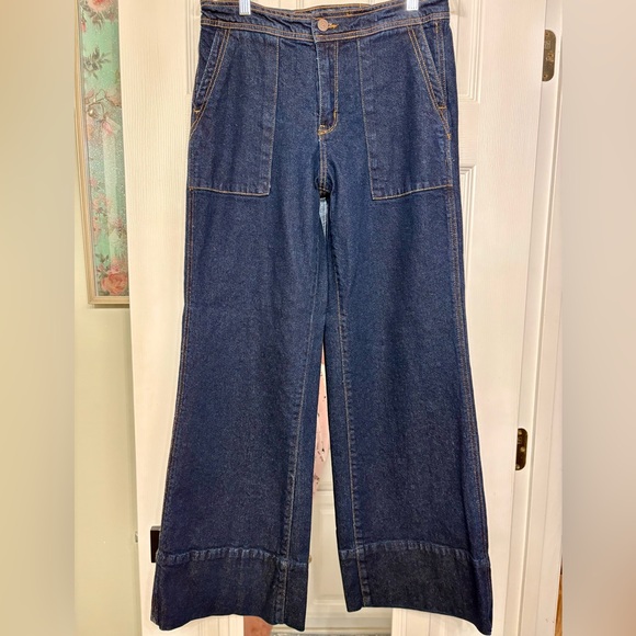 crown & ivy Denim - crown & ivy Dark Blue Flare Jeans